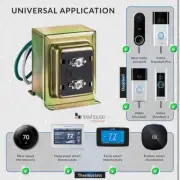 Newhouse Hardware 40TR 24-Volt 40vA Wired Door Bell Transformer for Powering