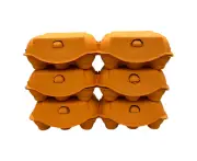 284 X Sun Orange Egg Cartons For 12 Eggs Full Dozen Twin Six Carton Paper