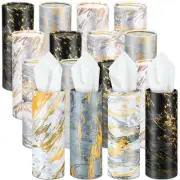 16 Pack Car Tissues Cylinder with Facial Tissues Bulk Holder Boxes Decorative...