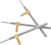 GOOHOCHY 3pcs Violin Bow Repairing Screw Rods Durable Frog Screws for String Instruments for Home and Music Classroom Use Practical and Portable Violin Parts