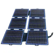 30W ETFE Solar Folding Charger Panel USB-C/DC Output Fast Charging 20.5% High Conversion Efficiency Portable IPX6 Waterp