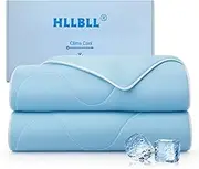 HLLBLL® Cooling Comforter, Ultra Cold Fiber Technology, All-Season Lightweight Blanket to Quickly Cool Down,Deep Sleep Throughout The Night (Sky Blue, TwinXXL(70"x47"))