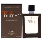 Terre Dhermes by Hermes for Men - 1 oz EDT Spray (Refillable)