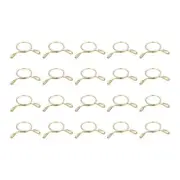 Fuel Line Hose Clips, 100pcs 12mm 65Mn Steel Tubing Spring Clamps