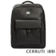 【CERRUTI 1881】限量2折 頂級義大利小牛皮後背包 CEZA05340M 全新專櫃展示品(黑色)