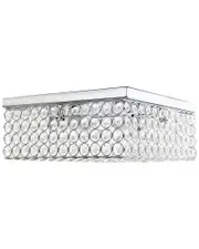 Lalia Home Glam 2 Light 12 Inch Square Flush Mount