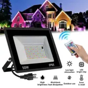 50W 100W RGB Color LED Flood Light Outdoor Waterproof Party Theater Yard Lamp