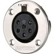 AMPHENOL EP6-13P 6-Pin Panel Mount Socket High Performance Speaker Connector 6-PIN PANEL MOUNT