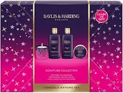 Baylis & Harding Moonlight Fig Gift Wrapped Candlelit Bathing Gift Set - Vegan Friendly (Pack of 1)