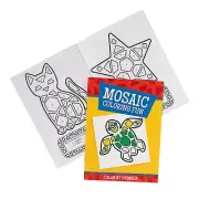 Fun Express Activity Books Mosaic Color by Number – 12 Pc