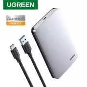 UGREEN USB C Hard Drive Enclosure for 2.5" SATA SSD HDD, External Enclosure Alum