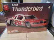 Vintage AMT 1/16 Hardees Nascar Ford Thunderbird Model Car Kit 1985 Factory Seal