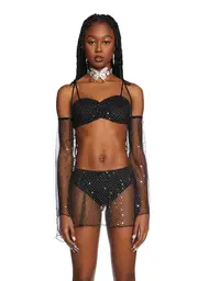 [Club Exx] Celestial Queen Top And Gloves Set