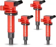 Pack of 4 Super High Energy Ignition Coil for Toyota Corolla 1999-2008 L4 1.8L and Pontiac Vibe 2003-2008 L4 1.8L