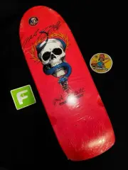 RARE SIGNED Mike Mcgill Neon Pink Powell Peralta Skateboard Deck AUTOGRAPHED