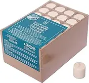 Hosley Set of 72 Unscented Ivory Votive Candles up to 10-Hours. Bulk Buy. Wax Blend. Ideal for Weddings Birthday Aromatherapy Party Candle Gardens. W5