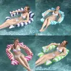 Floating Bed Swimming Lounge Chair Water Inflatable Bed Pool Beach Hammock