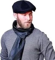 [HATSQUARE] Flat Wool Men's Newsboy Cap
