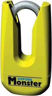 Oxford Monster Disc Lock, yellow for Men