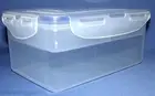 Lock N Lock Rectangle Container 47oz Removable Clear Storage Divider Tray New
