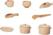 HONITANO 1 Set Tableware Set Hands Simulation Kitchen Playset for Promotes Parent Interaction Encourages Imaginative Role Play and Brain Development