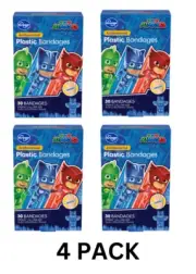 4 PACK PJ Masks Antibacterial Plastic Bandages kids bandaids 30 Ct Each x 4
