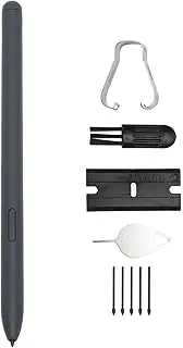 Stylus Pen Replacement for Galaxy Tab S6 Lite, Highly Sensitive Accurate Size Plastic Smart Pen with 5 Tips for SM P610 SM P615 Tablet (Black)