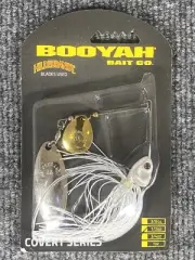 Booyah Covert Series Tandem Pearl White Gold Silver Blade 1/2oz Spinnerbait