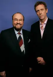 Host James Lipton and actor Hugh Laurie pose for a photograph on M- Old Photo 1
