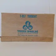 Vintage 1970 NEW SEALED BOX THREE WORLDS TOY TUGBOAT May Be Creative Playthings