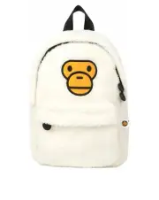 BAPE Baby Milo Mini Fur Backpack Ivory Worn Once