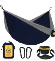 Wise Owl Camping Portable Hammock with Tree Straps Up to 500lbs Navy Blue