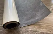 GRAY MICRO SUEDE 36" X 12" TAPE ADHESIVE ROLL - SHADOW BOX LINER DRAWER CRAFTS
