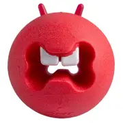 Rogz Fred Treat Dispensing Ball Toy For Dogs - Red