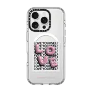 iPhone 16 Pro Clear Case MagSafe Compatible LOVE