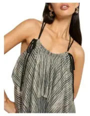NWT RRP $350 Sass & Bide BROADWAY BABY Metallic Cami Top Size 38 FREE POST