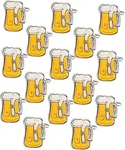 [BESTYASH] Chic Beer Mug Brooch Flashing Lapel Pin Glowing Label Pin Adorable for Women's Fashion