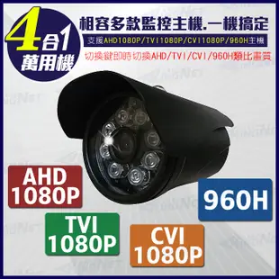 監視器 黑色 高清 戶外型 防水槍型 AHD 960H 1080P SONY晶片 UTC 攝影機