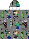 Minecraft Hooded Poncho Beach Towel Bath Pool Team Confetti