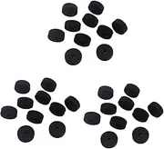 Totority 30pcs Felt Washers for Cymbals Durable Drum Accessories Soft Felt Pads for Crash Cymbal Clutch and Guitar Strap Buttons Black Essential Replacement for Musicians