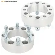 2x 2" 6x5.5 Or 6x139.7mm Wheel Spacers 14x1.5 Studs Fits Chevy & GMC