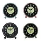Metal Alarm Clock with Glowing Display Classical Designing for Precise Time