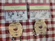 Wine Glass Charms. 4 Sets.