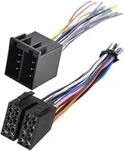 LUMIXE 16 Pin ISO Stereo Harness Adapter Male amp; Female, for 2004-2021 Freightliner, 2004-2016, for VOLVO, 2008-2020 Kenworth w240PC Heat Shrink Wire Connector Butt Kit Insulated Crimp Connectors Ri