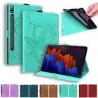For Samsung Galaxy Tab A A7 S7/S7 Plus S10+ Tablet Leather Flip Stand Case Cover