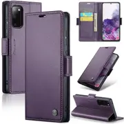 CaseMe Samsung Galaxy S20 FE 4G 5G Folio Wallet Case Cover Side Closure G780 G781 [Purple]