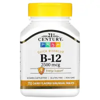 在飛比找iHerb優惠-[iHerb] 21st Century 維生素 B12 營