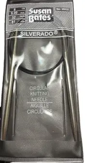 NEW Susan Bates Silverado Circular Knitting Needle US 5.00 mm.