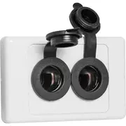 CARAVAN DUAL 12V WALL PLATE