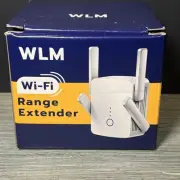 NEW WLM WiFi Range Extender Internet Booster Wireless Signal Repeater Amplifier